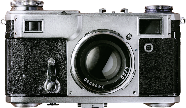 Vintage Film Camera Cutout